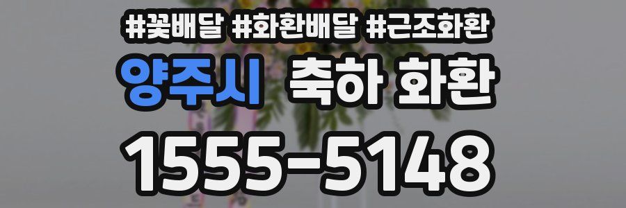양주시 축하 화환