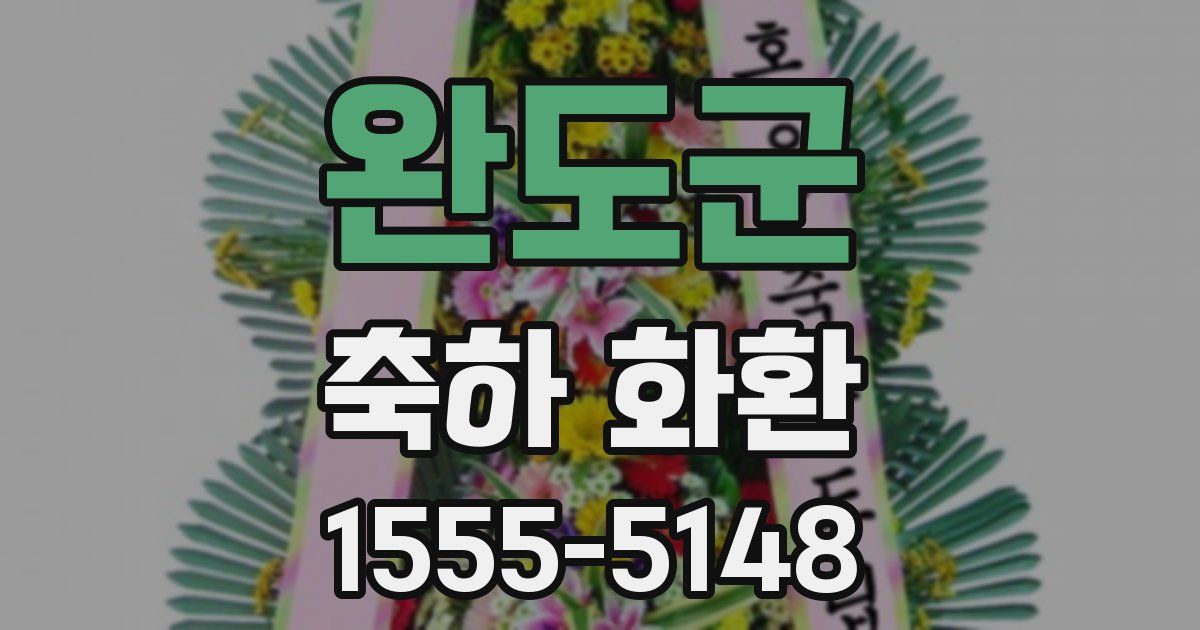완도군 축하 화환