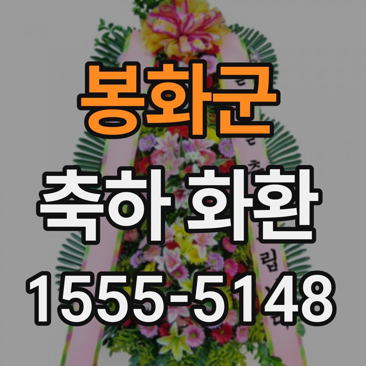 봉화군 축하 화환