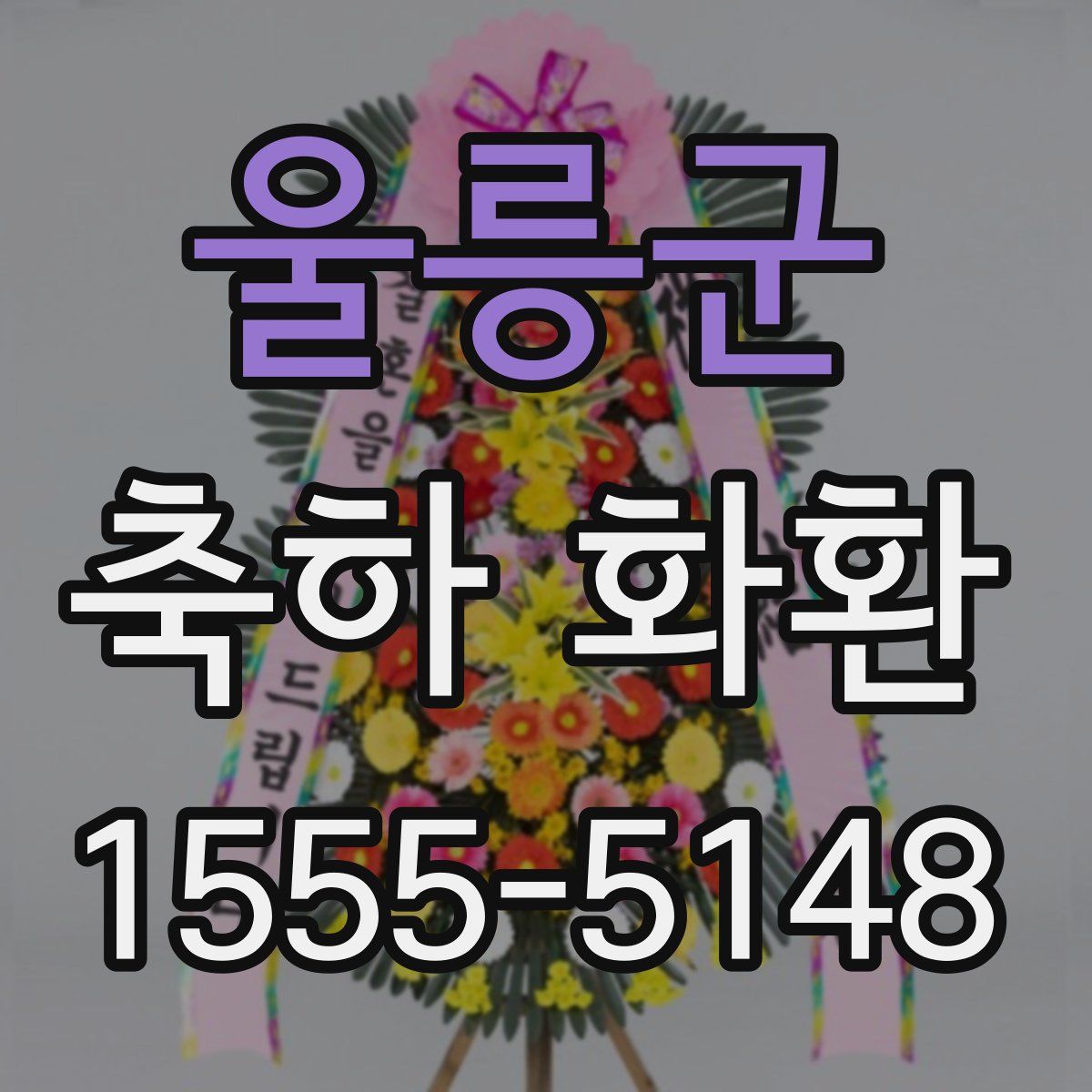 울릉군 축하 화환