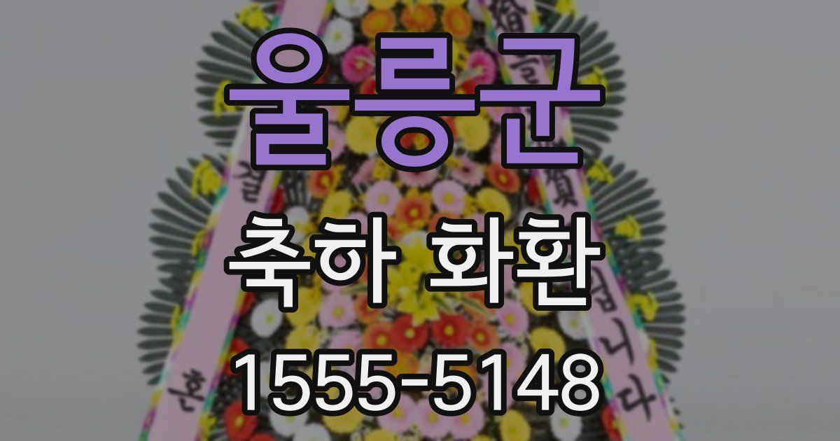울릉군 축하 화환