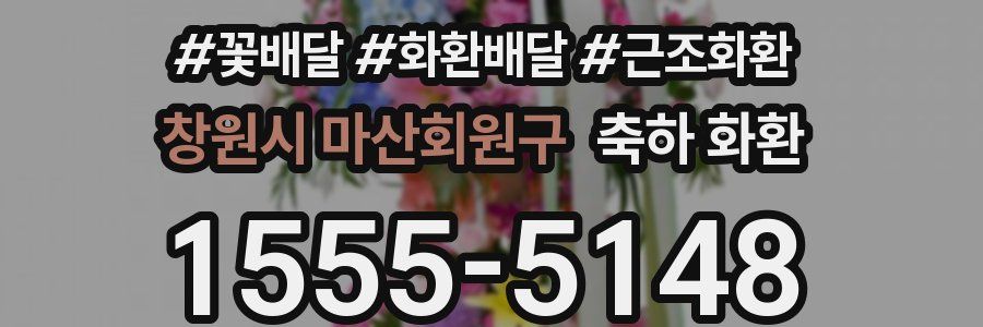 창원시 마산회원구 축하 화환