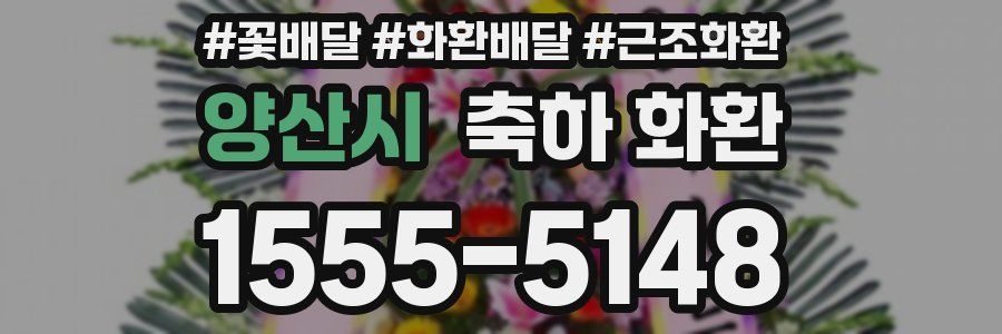 양산시 축하 화환