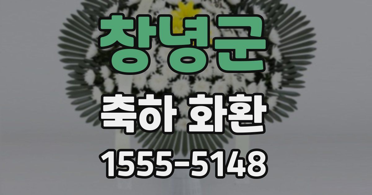 창녕군 축하 화환