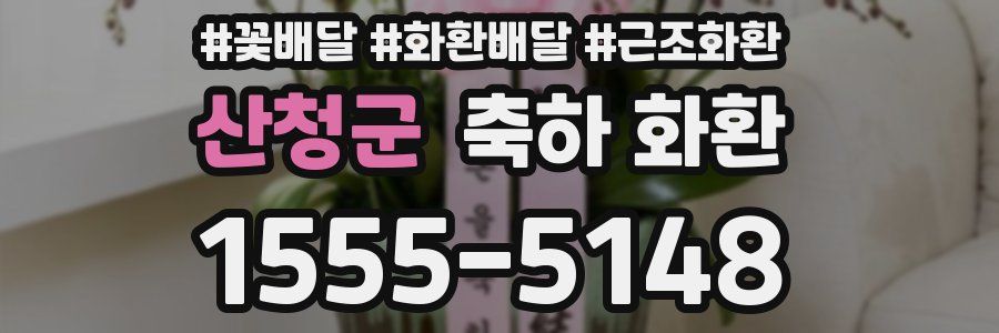 산청군 축하 화환