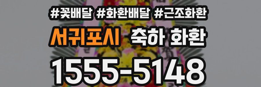 서귀포시 축하 화환