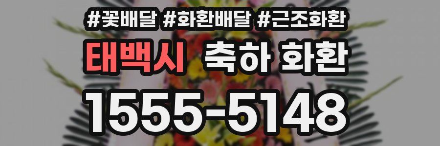태백시 축하 화환