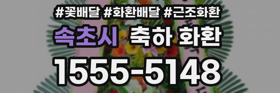 속초시 축하 화환