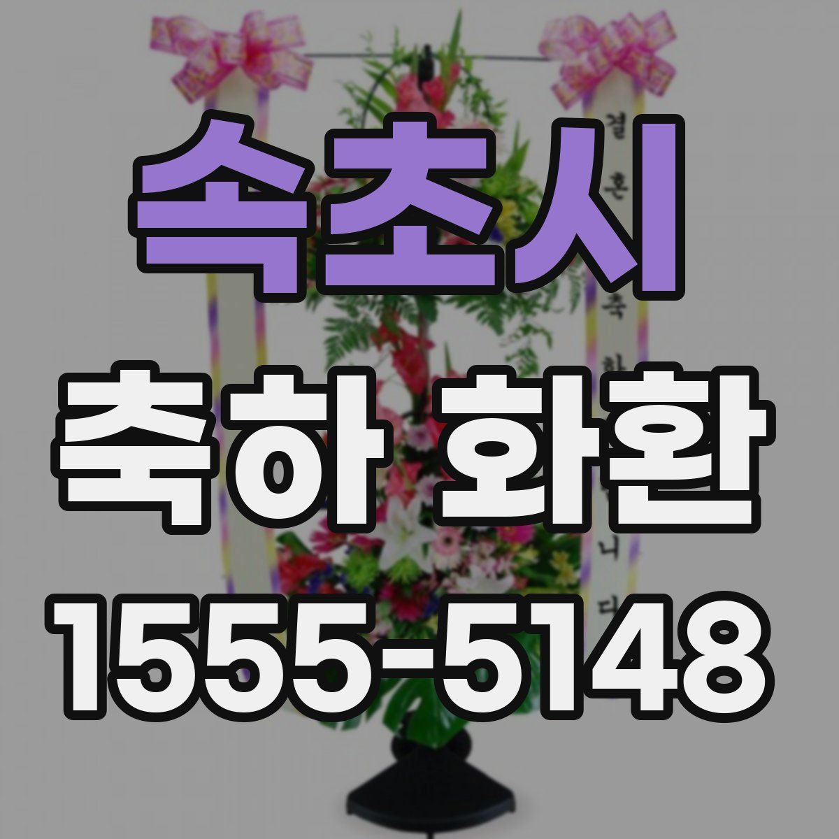 속초시 축하 화환