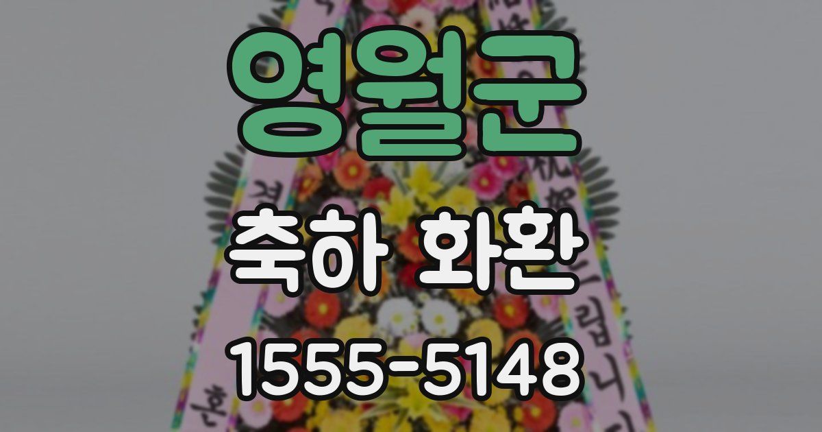 영월군 축하 화환