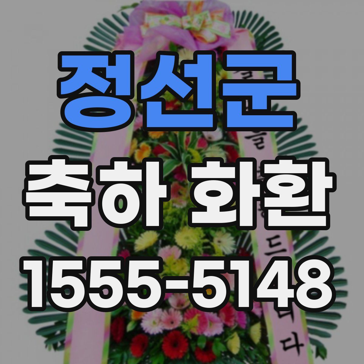 정선군 축하 화환