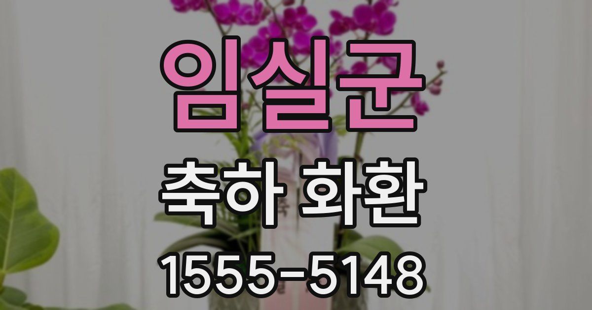 임실군 축하 화환