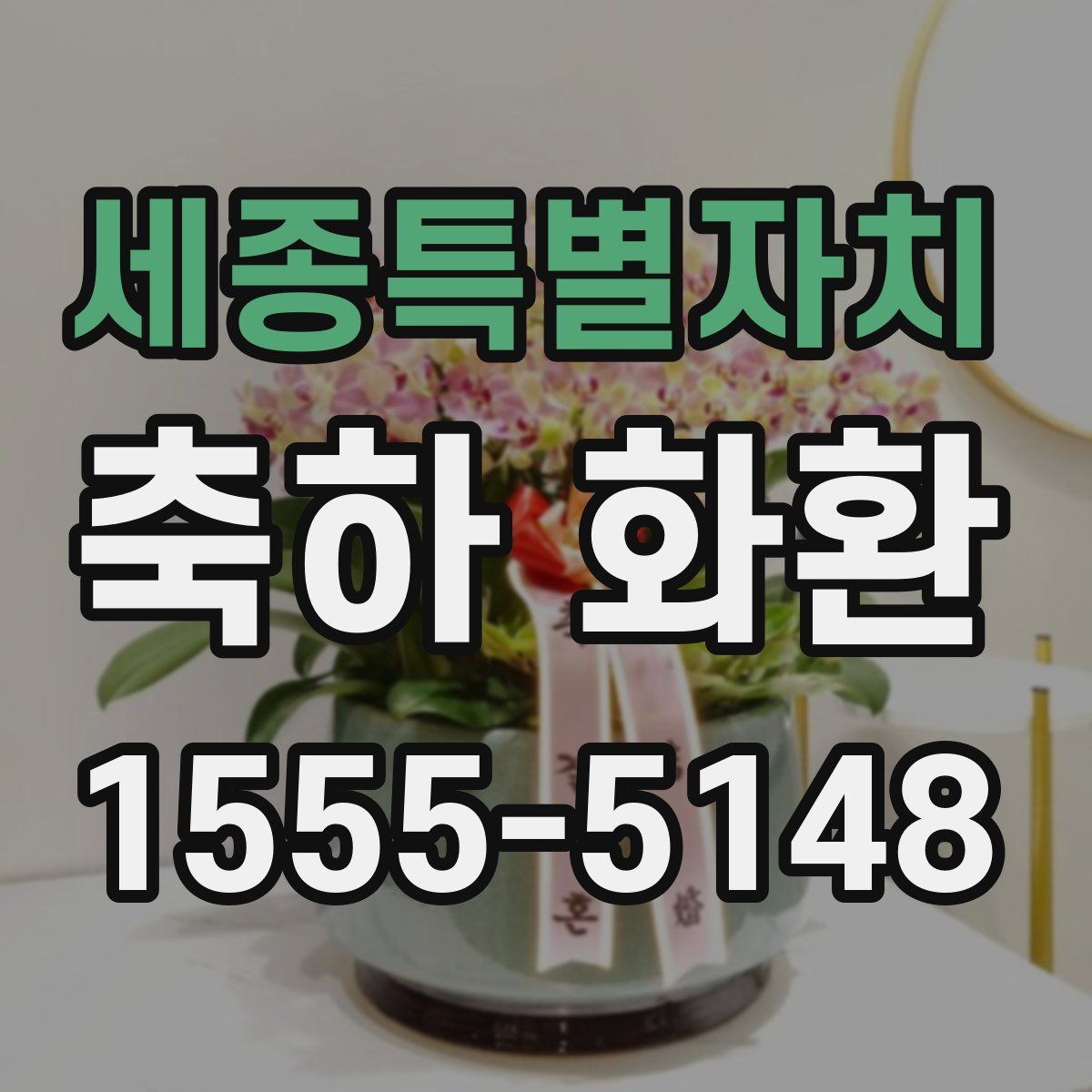 세종특별자치 축하 화환