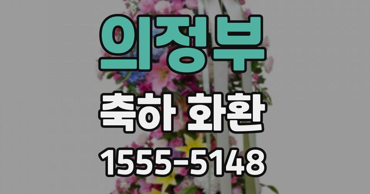 의정부 축하 화환