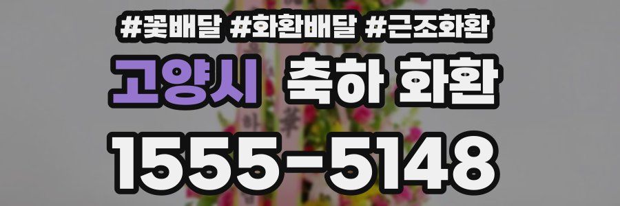 고양시 축하 화환
