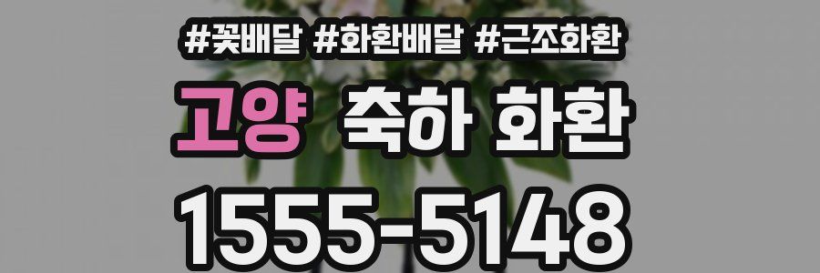 고양 축하 화환