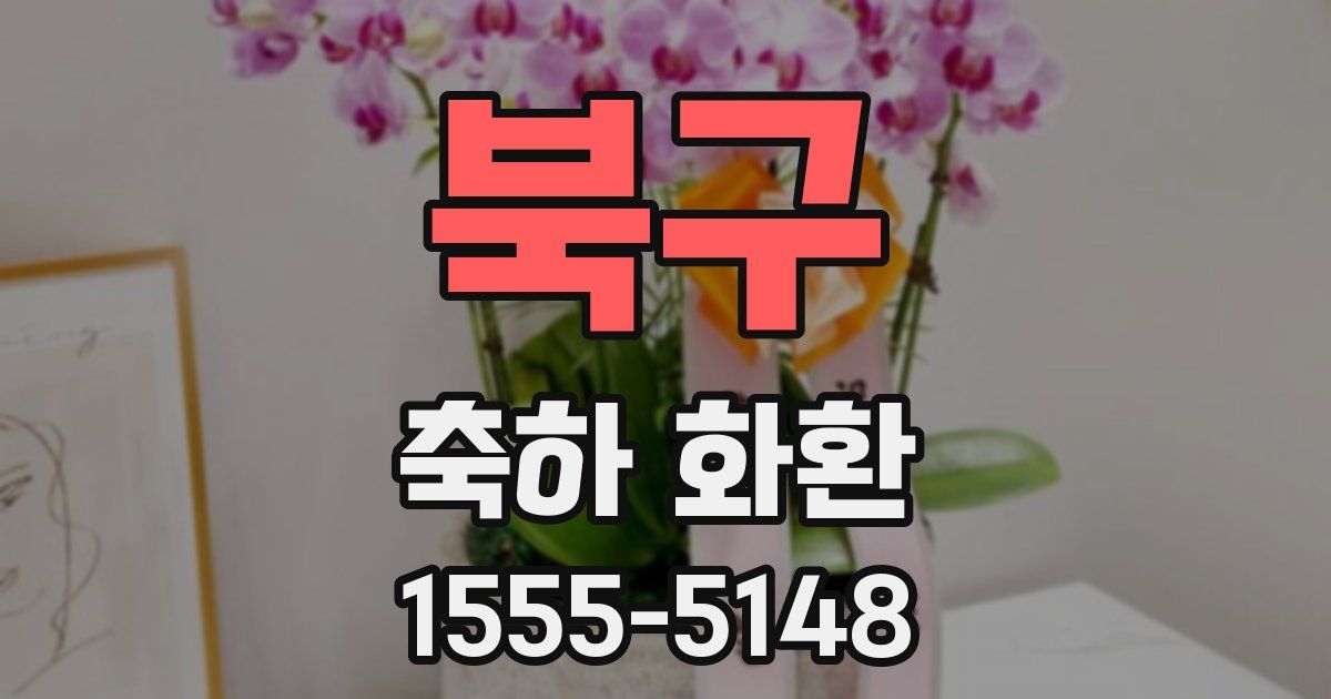 북구 축하 화환