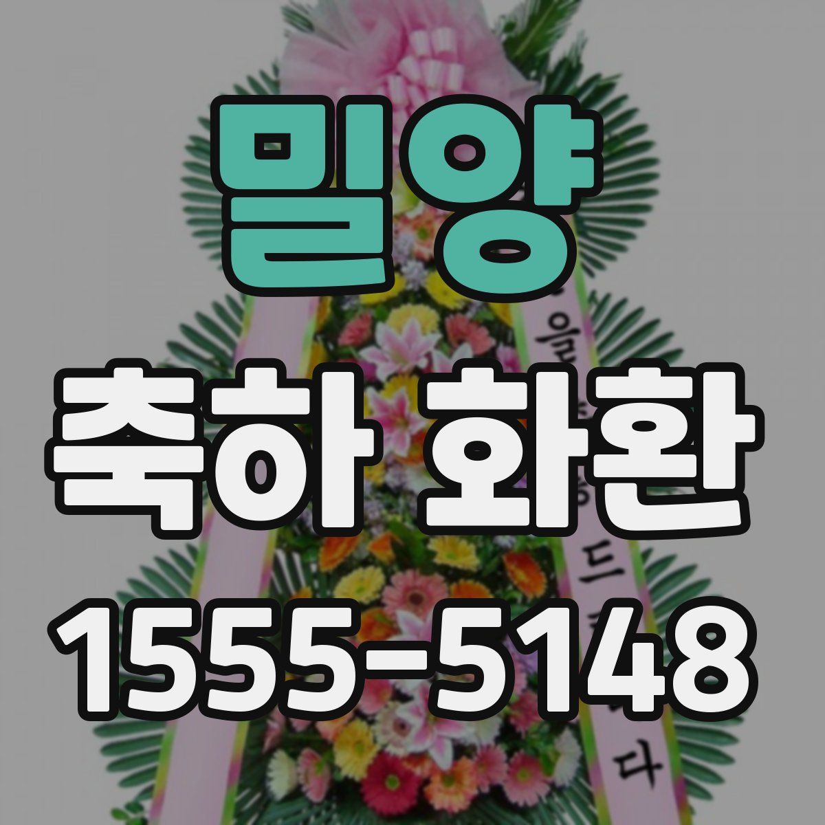 밀양 축하 화환