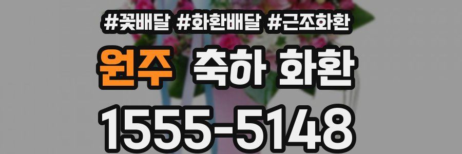 원주 축하 화환