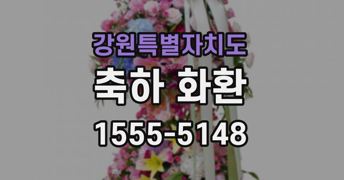 강원특별자치도 축하 화환