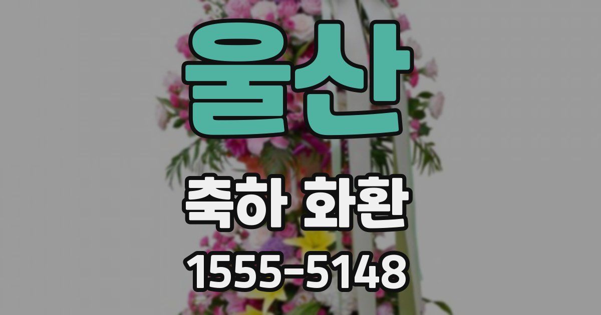 울산 축하 화환