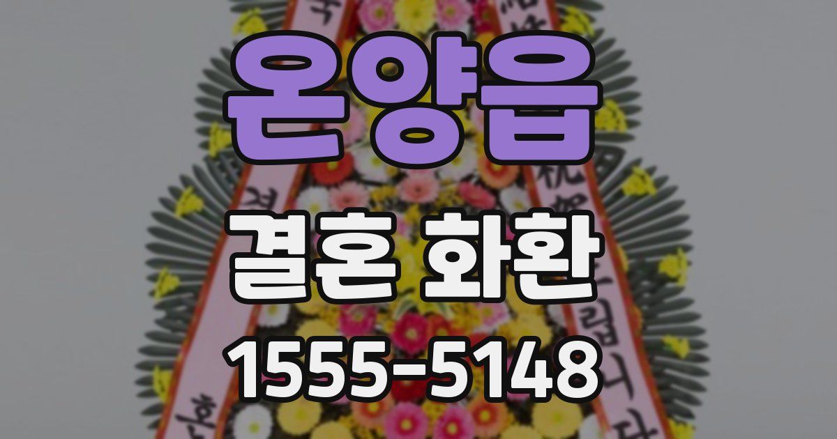 온양읍 결혼 화환