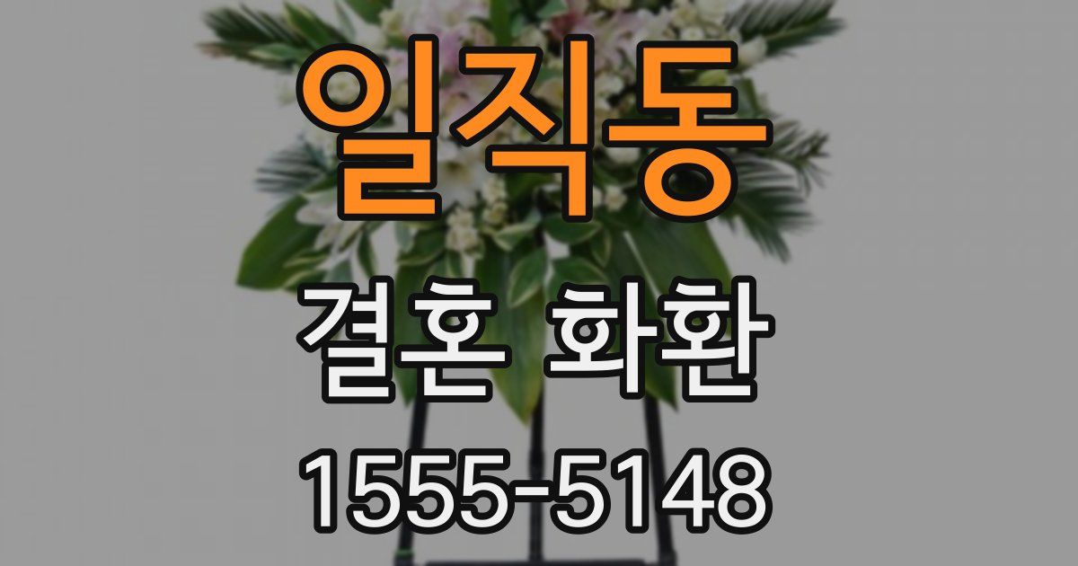 일직동 결혼 화환