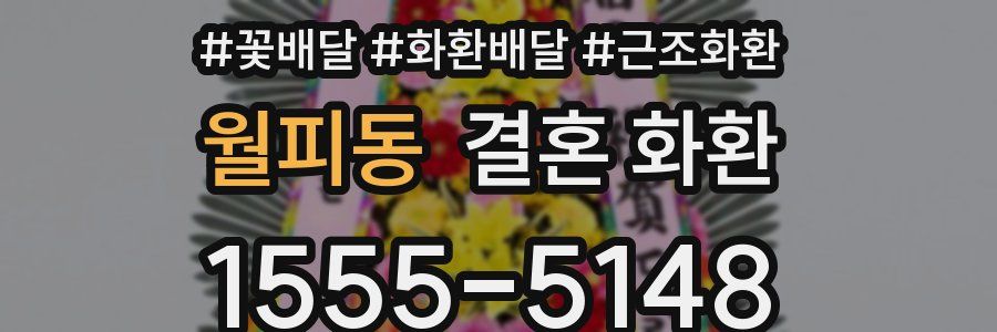 월피동 결혼 화환