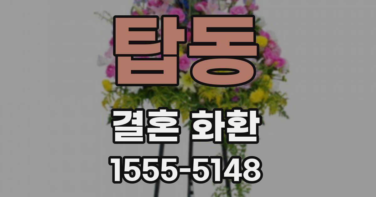 탑동 결혼 화환