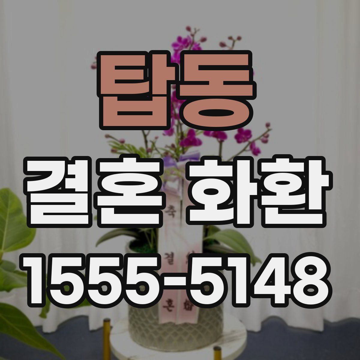 탑동 결혼 화환