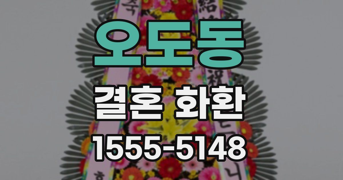 오도동 결혼 화환