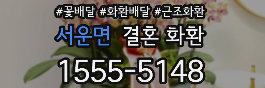 서운면 결혼 화환