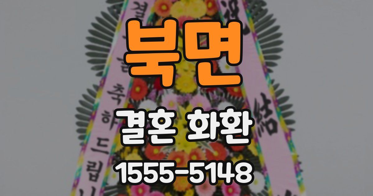 북면 결혼 화환