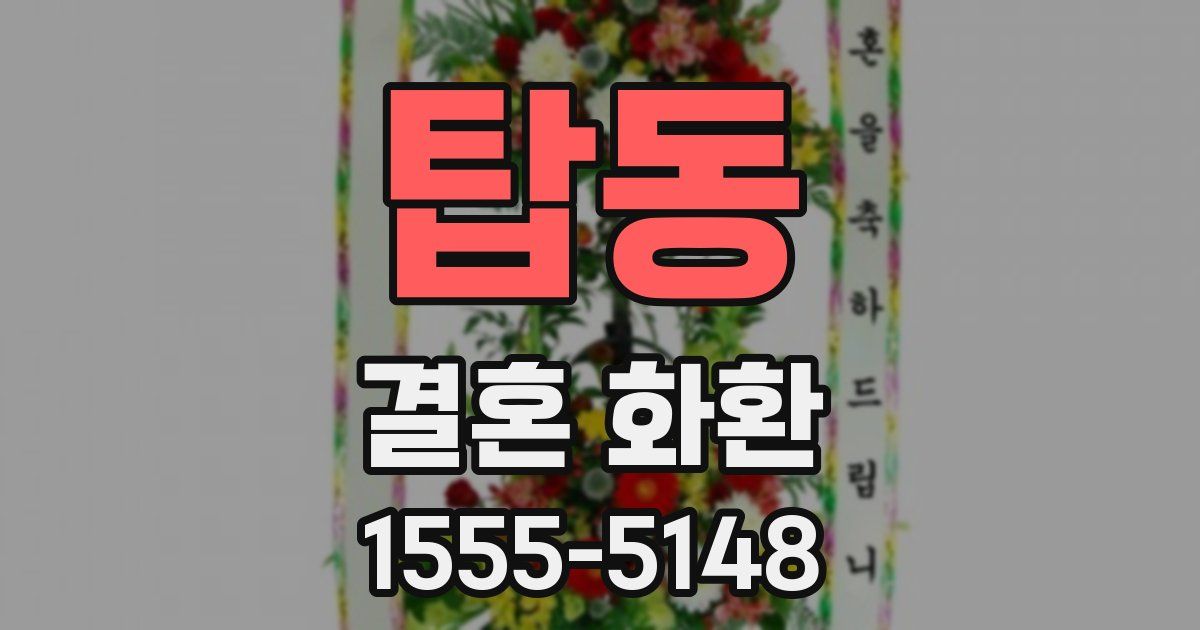 탑동 결혼 화환