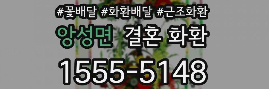 앙성면 결혼 화환