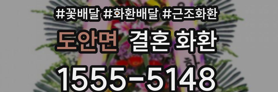 도안면 결혼 화환