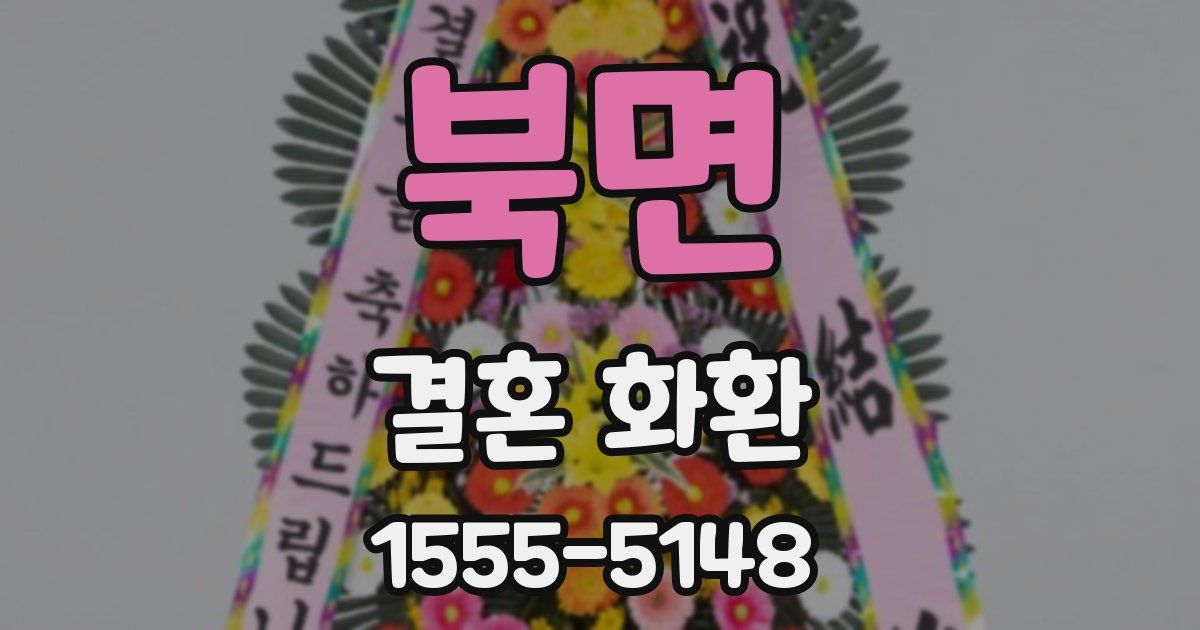 북면 결혼 화환