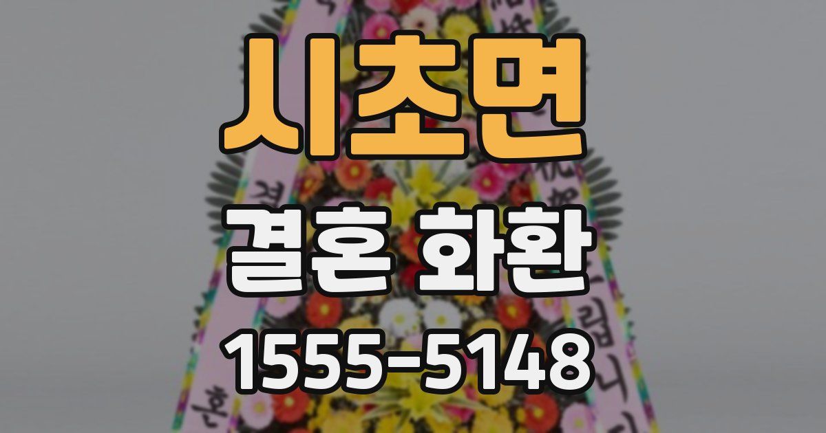 시초면 결혼 화환