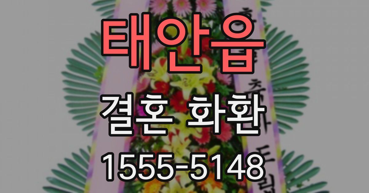 태안읍 결혼 화환