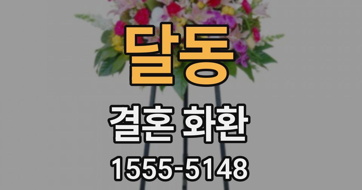 달동 결혼 화환
