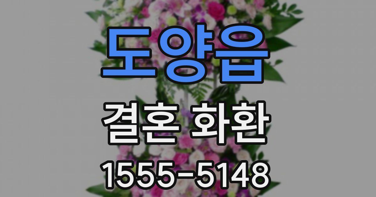 도양읍 결혼 화환
