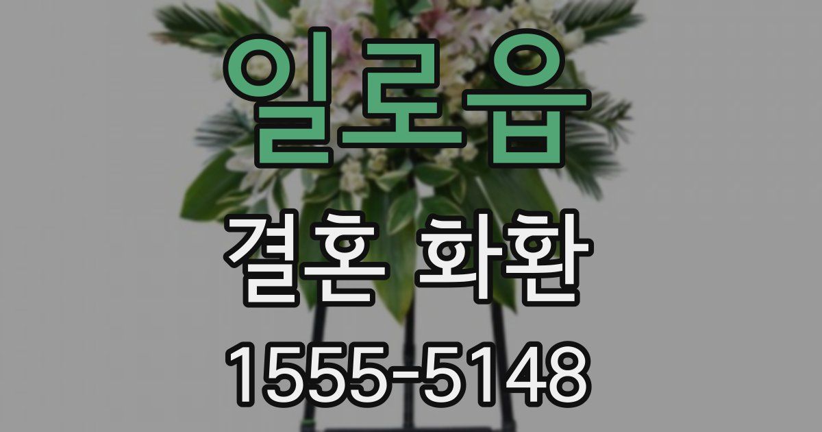 일로읍 결혼 화환