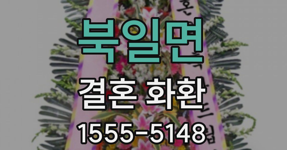 북일면 결혼 화환
