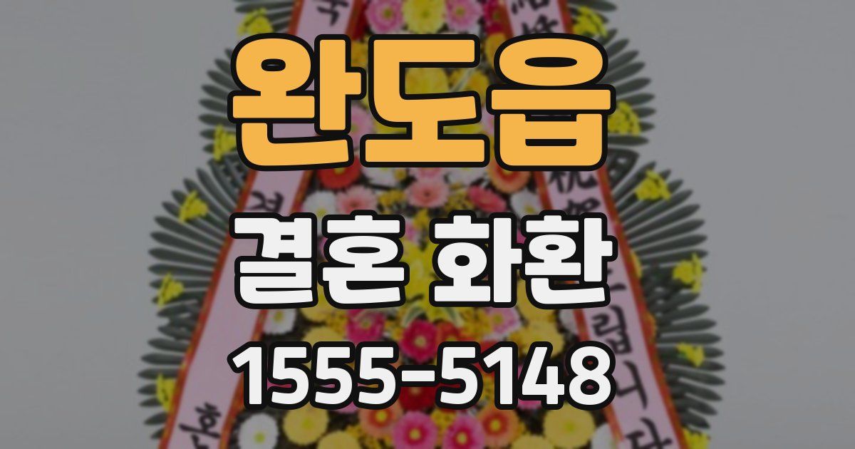 완도읍 결혼 화환