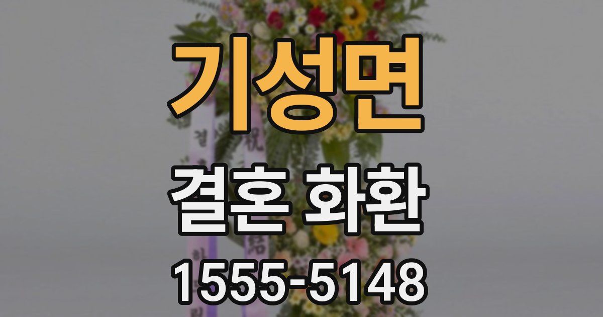 기성면 결혼 화환