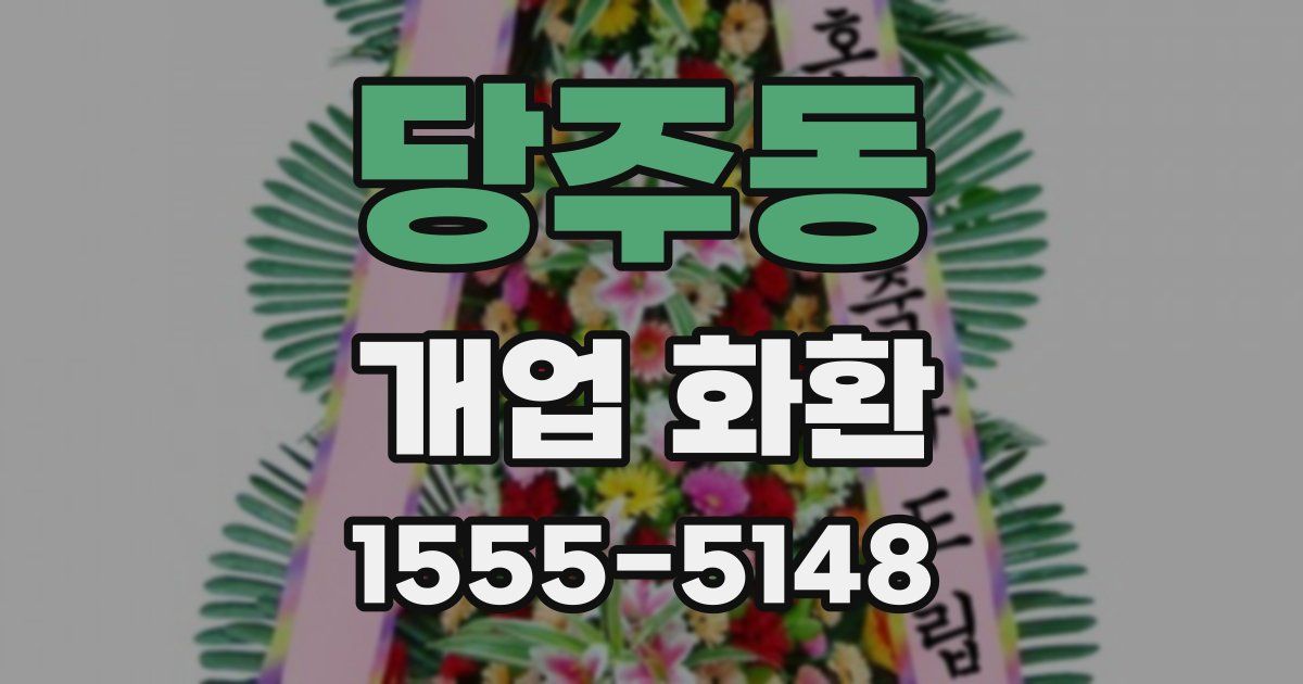 당주동 개업 화환