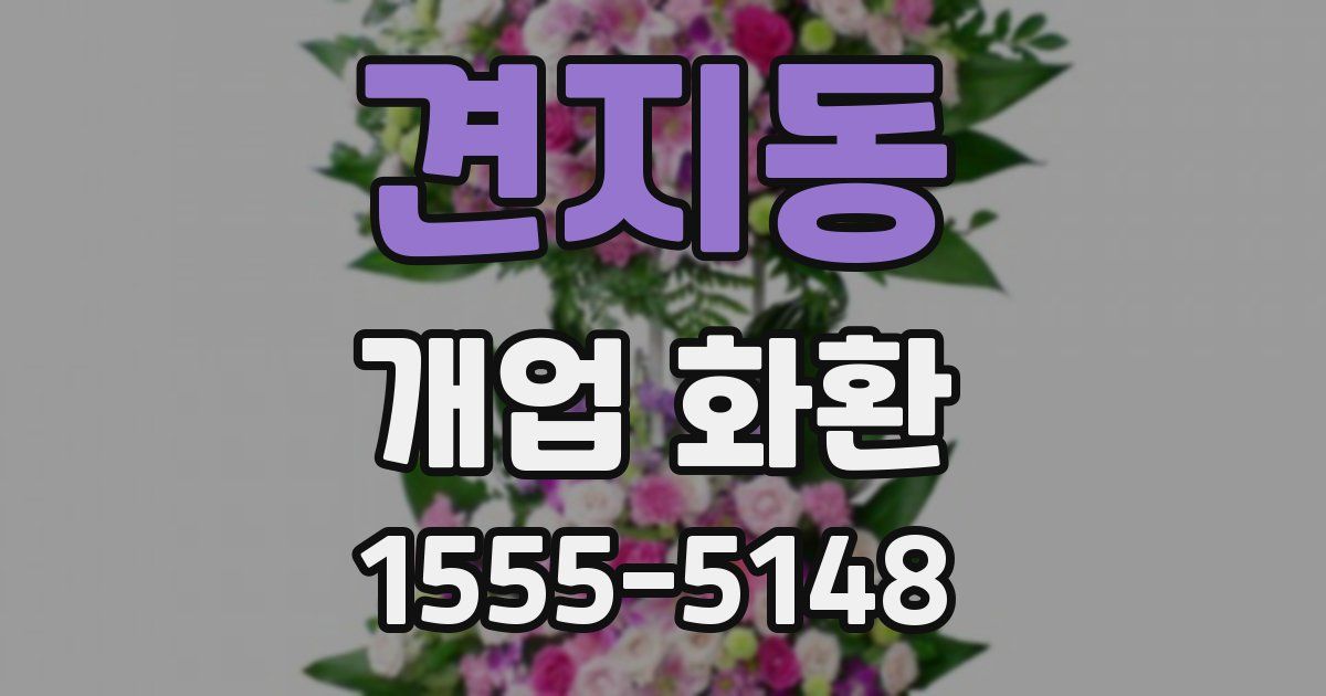 견지동 개업 화환
