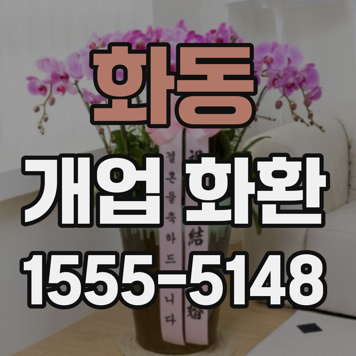 화동 개업 화환
