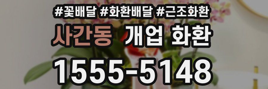 사간동 개업 화환