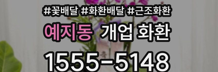 예지동 개업 화환